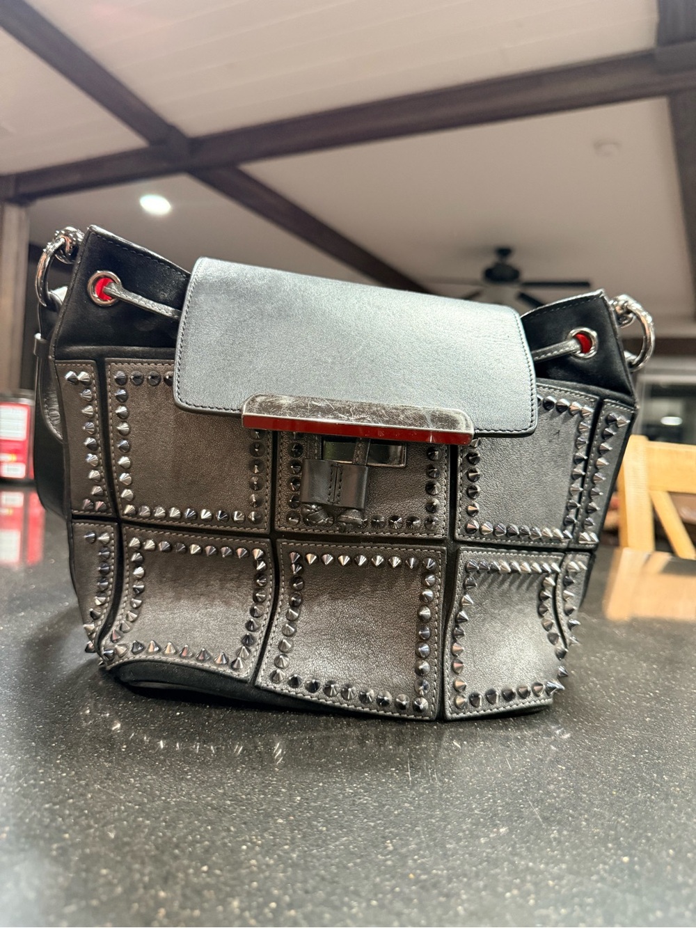 Christian Louboutin Lucky L Convertible Backpack